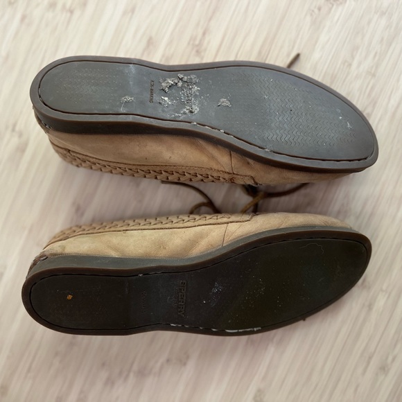 Sperry Top Sider Womens Size 9 Tan
Brown Leather Slip On Boat Shoes - Picture 5 of 5